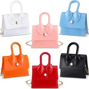 6 Pcs Mini Purse Crossbody Toddler Purse Tiny Shoulder Handbag Bag for Women Tee